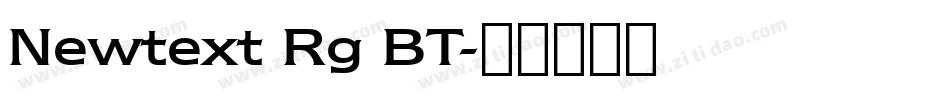 Newtext Rg BT字体转换